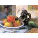 Репродукции на картини: Натюрморт с ябълки, круша и керамична каничка (1889) – Пол Гоген